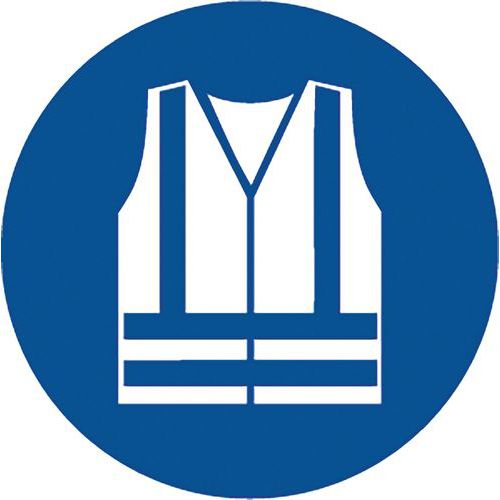 Ergomat - Adhésif Marquage Sol M015 Rond ø30,5cm - 5 Pièces - Rigide & Durable - Lean Management
