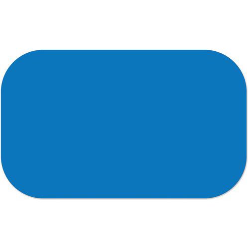 Ergomat - Adhésif marquage au sol LeanStripe - Bleu clair 5x10cm - Lot de 30 pièces - Vinyle résistant