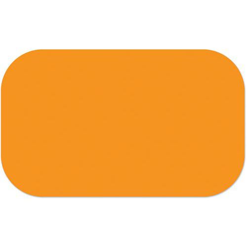 Adhésif marquage au sol en tiret arrondi LeanStripe - Orange - Ergomat