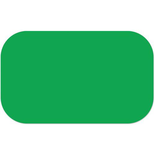 Ergomat - Adhésif Marquage au Sol Vert 5x10cm - Vinyle Résistant - Lot de 125 pièces