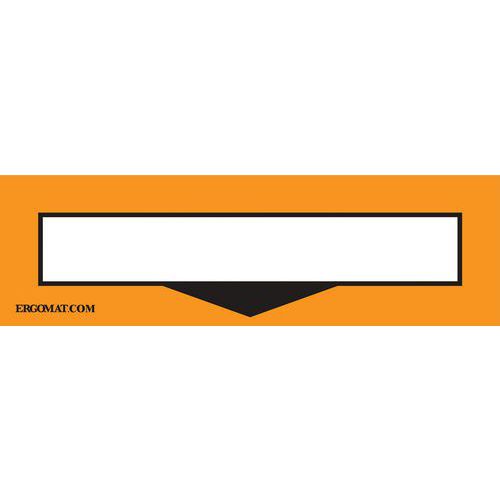 Lot de 45 - Protection Étiquette - Orange - 34x10cm-45 Pièces