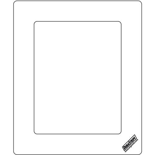 Ergomat - Protection pour étiquette marquage au sol - Blanc - 31x39,7cm - Lot de 5 pièces - Montage sans outils