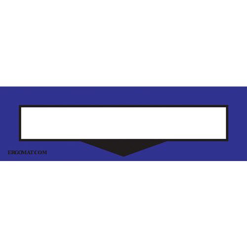 Ergomat - Protection pour étiquette marquage au sol DuraStripe - Bleu - 34x10cm - Lot de 10 pièces - Montage sans outils