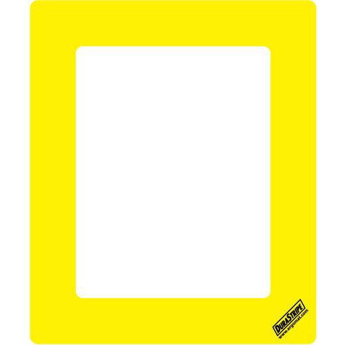 Ergomat - Protection pour étiquette marquage au sol DuraStripe Jaune - 24,8x31cm - 30 pièces - Montage sans outils