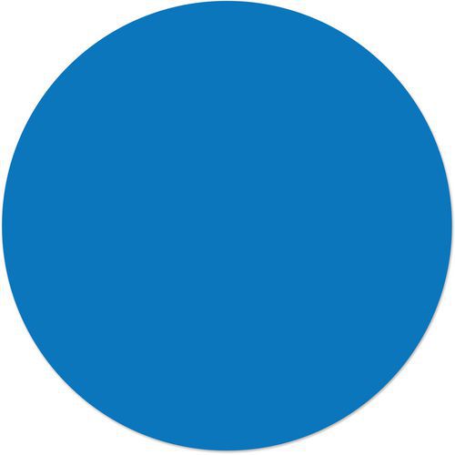 Ergomat - Ronds adhésifs de marquage au sol - Bleu clair 5cm - Lot de 175 pièces - PVC résistant - Gestion Lean