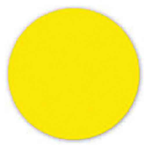 Ergomat - Ronds adhésifs de marquage au sol - Jaune 5cm - Lot de 45 pièces - PVC résistant - Lean Management