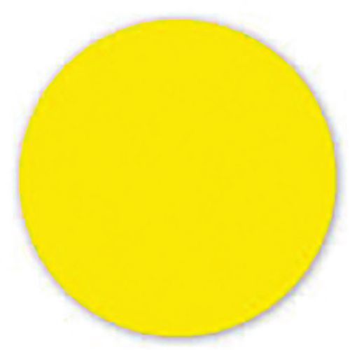 Ergomat - Rond adhésif de marquage au sol Jaune 9cm - Lot de 40 pièces - PVC résistant et durable