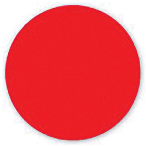 Ergomat - Ronds adhésifs de marquage au sol Rouge 5cm - Lot de 175 pièces - PVC résistant et facile à poser