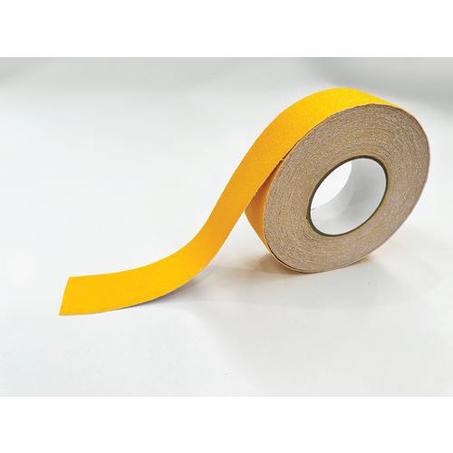 Ergomat - Ruban adhésif antidérapant DuraStripe Jaune - 1.8m x 50mm - Caoutchouc résistant - Sécurité optimale