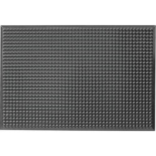 Ergomat - Tapis antifatigue Infinity Noir 60x150 cm - Polyuréthane, Antidérapant, Antistatique, Résistant huiles et acides