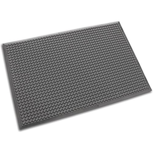 Ergomat - Tapis antifatigue Classic Bulles - 90x180 cm Argent - Polyuréthane, Antidérapant, Antistatique, Résistant Huiles/Acides