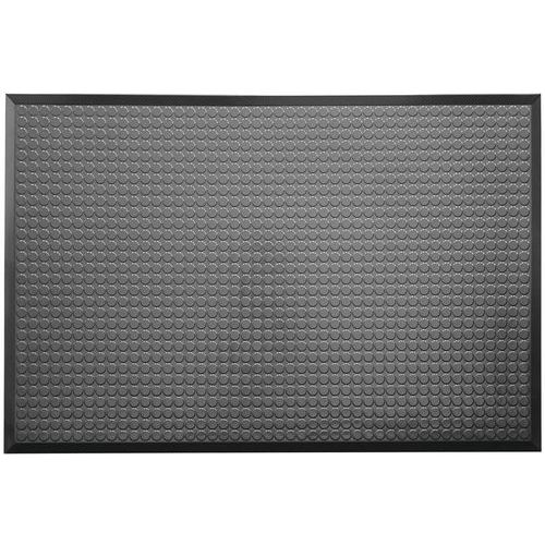 Ergomat - Tapis antifatigue Infinity Deluxe Noir - 90x210 cm - Polyuréthane, Antidérapant, Antistatique, Résistant huiles et acides