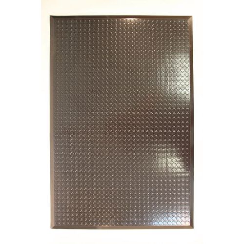 Ergomat - Tapis antifatigue lisse Infinity - Noir - 90x180 cm - Polyuréthane, antistatique, résistant huiles et acides