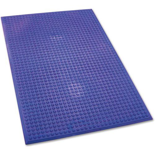 Ergomat - Tapis Antifatigue Bleu 90x120 cm - Médical & Agroalimentaire - Résistant Huiles & Acides - Antidérapant