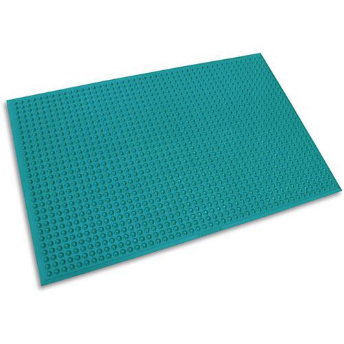 Ergomat - Tapis Antifatigue Vert 60x60 cm - Épais 11mm - Résistant Huiles & Acides - Idéal Médical & Agroalimentaire