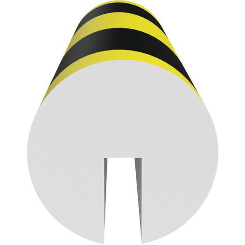 Ergomat - Amortisseur pour Poutre en I - Noir/Jaune - 4x4x120cm - Lot de 10 pièces - Caoutchouc Durable