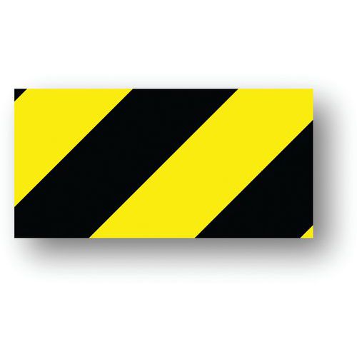 Lot de 30 - Adhésif Tiret Carré-vert/jaune-10x20cm-30 Pièces