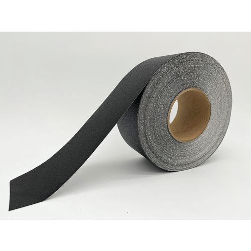 Ergomat - Ruban Adhésif Marquage au Sol Noir - 7,5cm x 15m - Vinyle Résistant - Lean Management