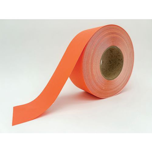 Ergomat - Ruban Adhésif Marquage au Sol Orange - 10cm x 30m - Vinyle Résistant - Lean Management