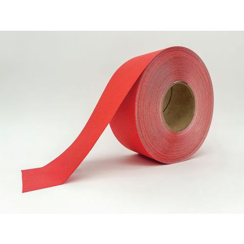 Ergomat - Ruban Adhésif Marquage au Sol Rouge - 10cm x 5m - Vinyle Résistant - Lean Management