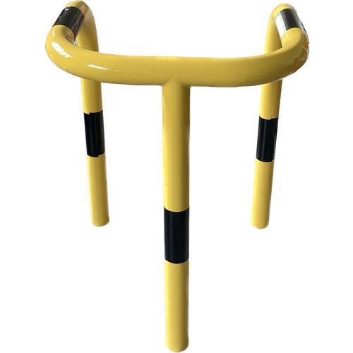 Viso - Étrier de protection à sceller - Noir/Jaune - 800mm Hauteur - Usage Entrepôt - Intérieur/Extérieur