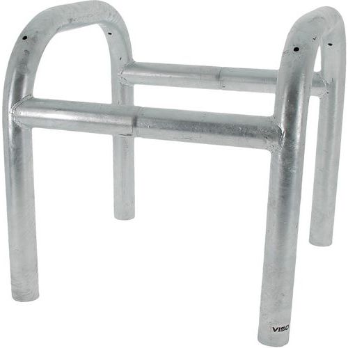 Viso - Barrière de protection à sceller - 2 côtés - Acier galvanisé - 800mm x 600mm - Usage parking
