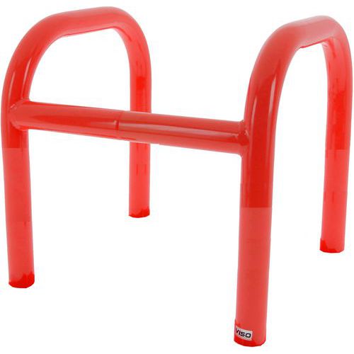 Viso - Barrière de protection à sceller - 1 côté - Rouge - 800mm Hauteur - Parking Intérieur/Extérieur