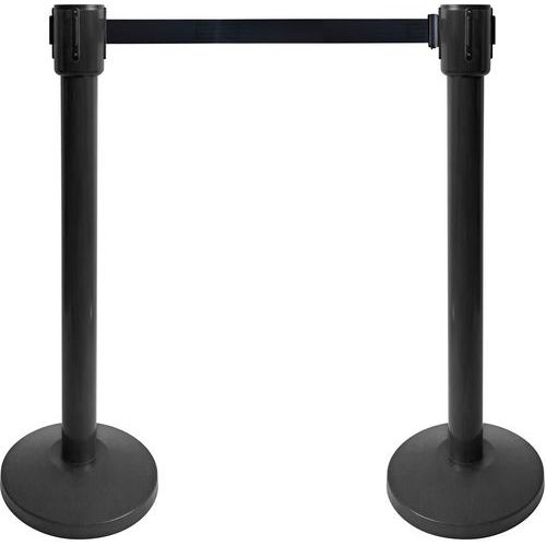 Poteau Noir De Guidage À Sangle 10m - Noir