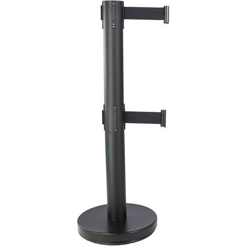 Poteau De Guidage À Double Sangle - Noir