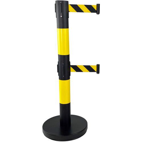 Poteau De Guidage À Double Sangle - Noir/jaune