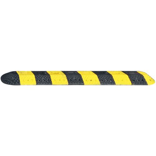 Viso - Ralentisseur modulaire en caoutchouc - Noir/jaune - 2,5m - Franchissement 15 km/h - Passe-câble