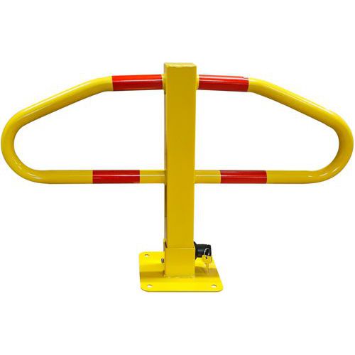 Arceau De Parking Avec Pied Central -700x460mm - Jaune