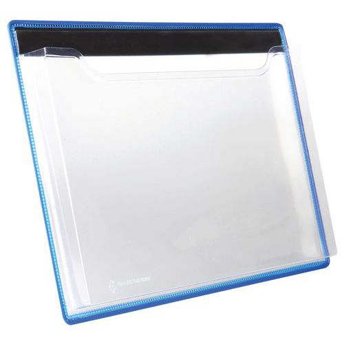 Distributeur Paysage A4 Magnétique - Bleu - Tarifold