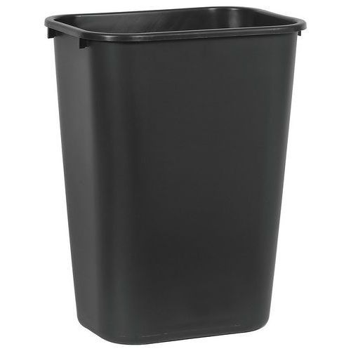 Conteneur rectangulaire noir pour bureau individuel - 39L - Rubbermaid Conteneur rectangulaire noir pour bureau individuel - 39L - Rubbermaid