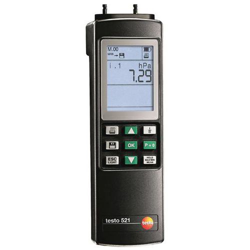 Testo 521-3 Manomètre Différentiel Jusquâ€™à 25 Hpa