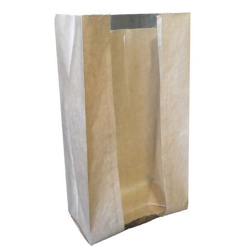 Sac à Fruit Et Légumes Kraft Avec Fenêtre Polypro - 2 Kgs