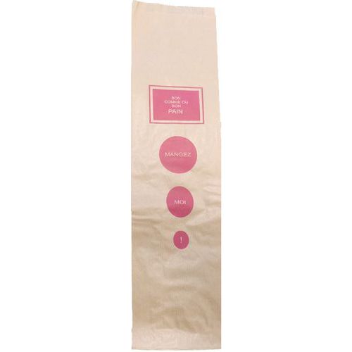 Sac à Gros Pain -kraft Brun Imprimé -120x(20+20)x560mm