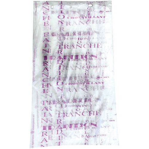 Sac à Pain Tranché Gaine Biosourcé Imprimé Violet 50%