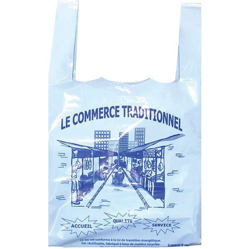 Sac Bretelle - Décor Commerce Traditionnel - 260/120x450mm