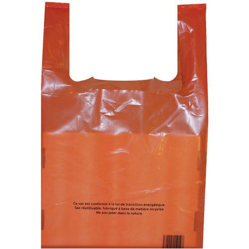 Sac Bretelle - Gaine Orange 50Âµ - 260/120x450mm