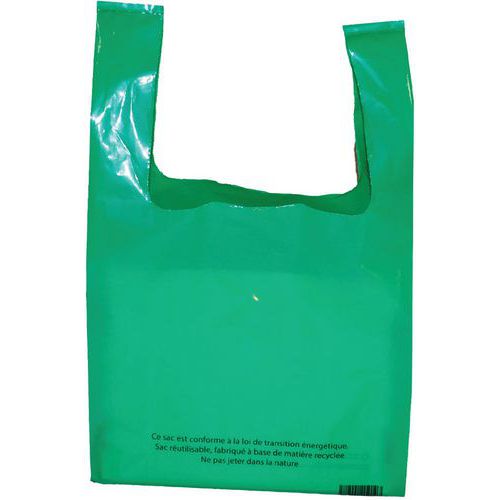 Sac Bretelle - Gaine Vert 50Âµ - 260/120x450mm