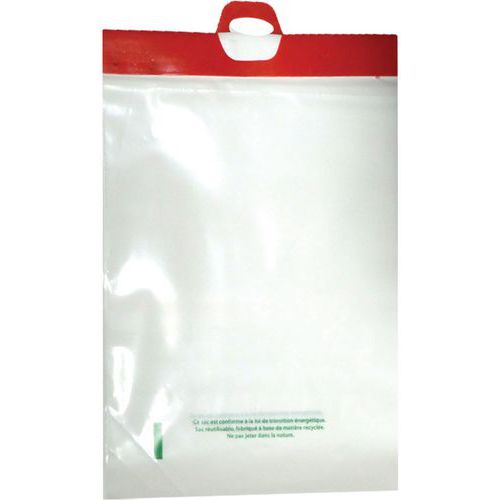 Sac De Prélèvement Gaine Blanche 50Âµ 350x500+patte 30mm