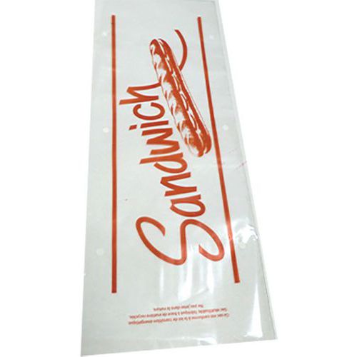 Sac Sandwich - Polypro Transparent Imprimé 50µ - 140x350mm
