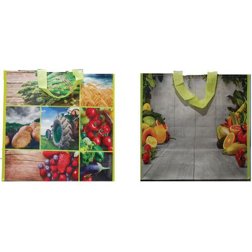Sac Tissé 150 G - Décor Primeur - 400/200x350mm