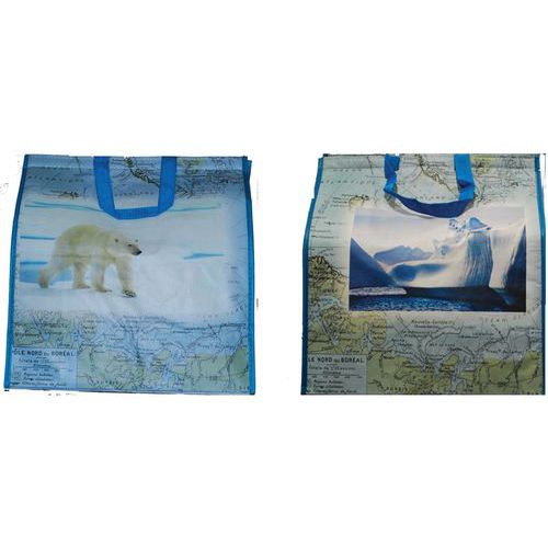 Sac Tissé Isotherme - Décor Polaire - 380/190x400mm