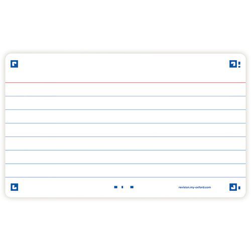 Fiches Bristol Flash 2.0 75x125mm Lignées Cadre Blanc