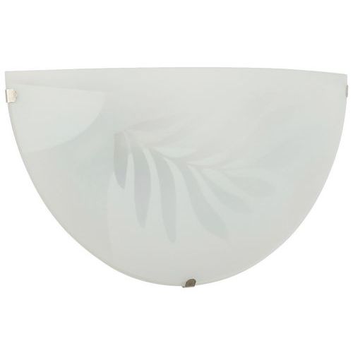 Applique Lucia Demi-lune En Verre Décor Blanc Corep