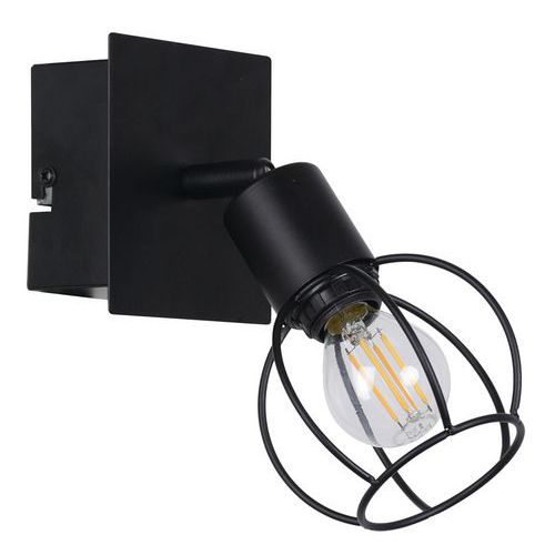 Spot Métal 1 Lumière Owen H18.5 Cm Noir Corep