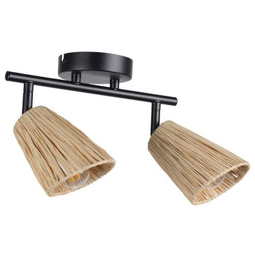 Spot Métal Playa 2 Lumières H17cm Naturel Corep