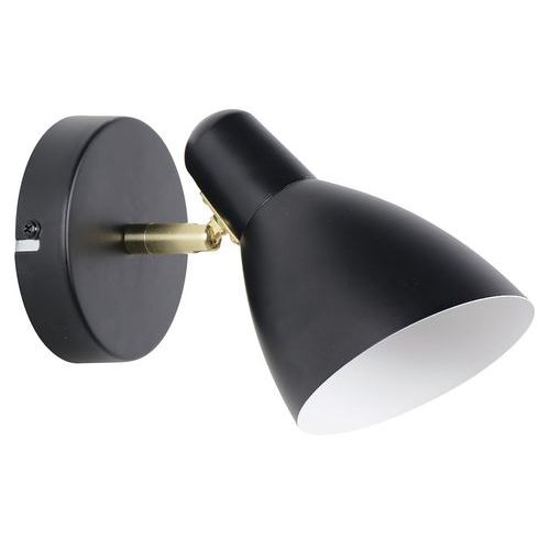 Spot Métal Marcel 1l H14 Cm Noir Mat/laiton Corep